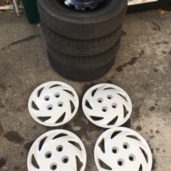 ホンダ アクティトラック 純正ホイール ホイールキャップ付 12...