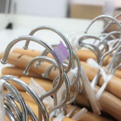 木製ハンガー50本まとめて！の画像