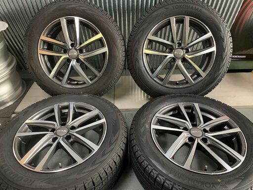 VWティグアン★215/65R17　MAK　17×7J　5H112　＋40　ガンメタミラー　阿部商会　バリ山！国産スタッドレス　安心調整済み　即装着可能
