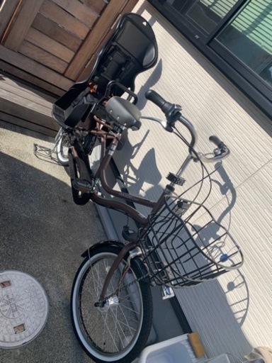 （取り引き中）価格変更【美品】丸石フラッカーズココッティ 子供乗せ自転車　20インチ　非電動