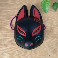 決定【狐面】お面、新品未使用の画像