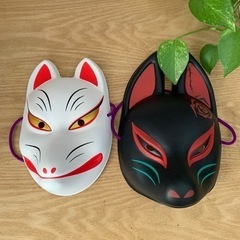 決定【狐面】お面、新品未使用