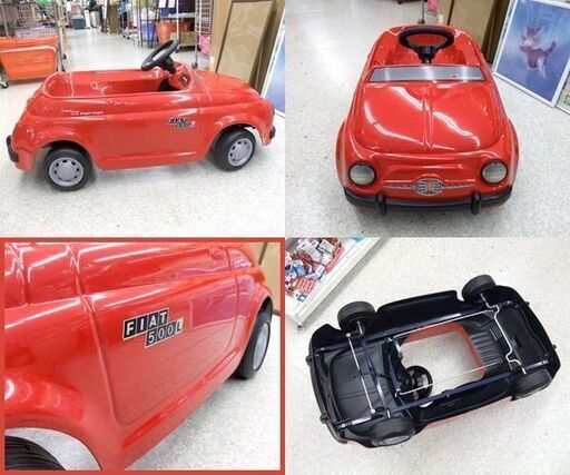 toys toys ペダルカー イタリア製 FIAT/フィアット 500L 乗用玩具 足こぎカート レッド トイズトイズ オブジェ ☆