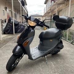 【京都大阪限定】現役！！スズキ　レッツ４［黒］リアボックス付き！...