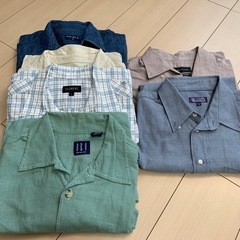 メンズシャツ　長袖2枚　半袖3枚　
