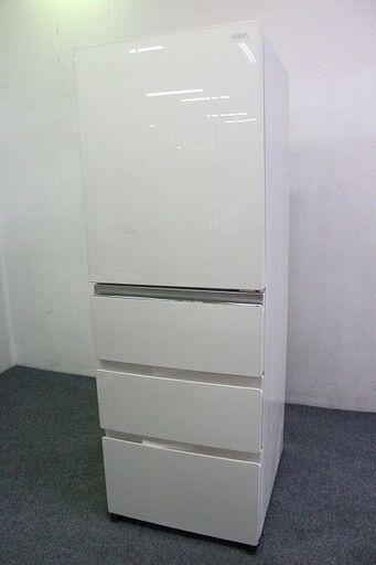 展示未使用品 アクア 4ドア冷凍冷蔵庫 430L 自動製氷 AQR-VZ43K(W)クリアウォームホワイト 2020年製 AQUA  家電 店頭引取歓迎 R4736)
