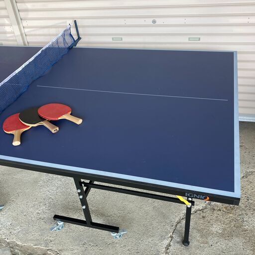 ラケット&ネット付 卓球台 美品 家庭用サイズ IGNIO IG-2PG0036 幅120×長さ240×高さ76cm