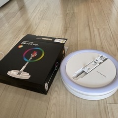 LED リングライト 撮影照明用ライト スマホホルダー