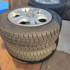スタッドレスタイヤ　アルミホイール付き　一度のみ使用です