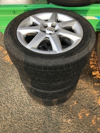 【中古】プリウス 16インチホイール 5穴 4本 タイヤ 195/55R 16