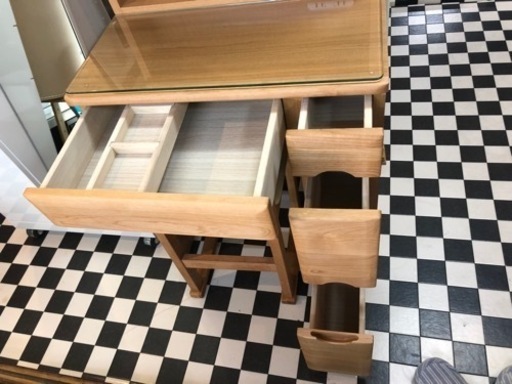 【リサイクルサービス八光　田上店　配達・設置OK】ロースト ドレッサー（スツール付） 1面鏡タイプ | ROAST DRESSER W