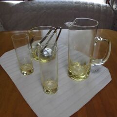 佐々木クリスタル　水割りセット（アイスペール・水差し・グラス5）