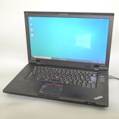  即使用可能 ノートパソコン 中古動作良品 15.6型 ワイド液晶 Lenovo レノボ ThinkPad SL510 Celeron 4GB DVDマルチ Windows10 Office 