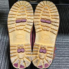 【秋冬】ワインレッドの紐靴  23.5cmの画像