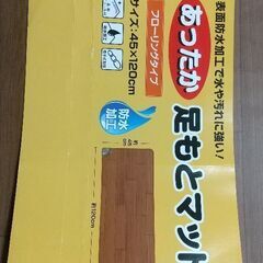 足元ホットマット 未使用の画像