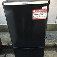 ☆中古 激安！！￥16,800！！Panasonic　パナソニック　138㍑2ドア冷蔵庫　家電　2019年製　NR-BW14BC-K型　幅48cmｘ奥行59cmｘ高さ112cm　【BBL074】