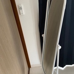 値下げ　全身鏡　白フレーム　美品　の画像