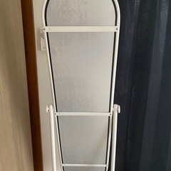値下げ　全身鏡　白フレーム　美品　の画像