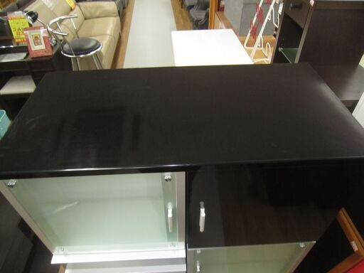 R383 モダンリビングハイボード、収納家具、幅80cm 