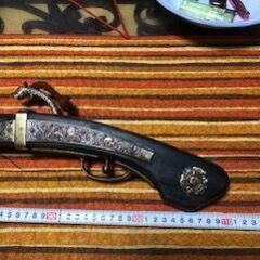 最終値下げ火縄銃 【 古式銃レプリカ】全長110cmの画像