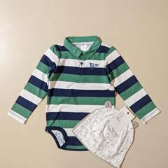 新品 3点セット H&M 襟付きロンパース 85cm 長袖 キャ...