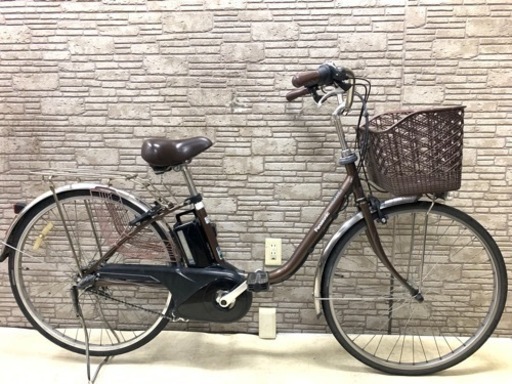 感謝祭SALE 東京23区配達無料　2016年モデル　新基準 Panasonic パナソニック ビビTX 6.6Ah リチウム 電動自転車☆中古26