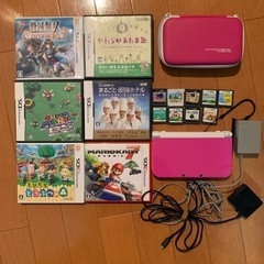 【引取限定】ニンテンドー3DS LL本体 スーパーマリオ64 どうぶつの森　他　ソフト14本セット