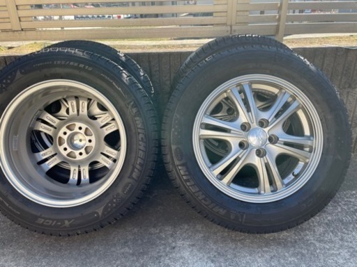 【さらに値下げ】スタッドレスタイヤ&ホイール4本セット　ミシュランX-ICE 195/65R15 95T
