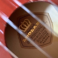 ウクレレ ハワイ HAWAII LEOLANI POBOX2342 弦楽器 の画像
