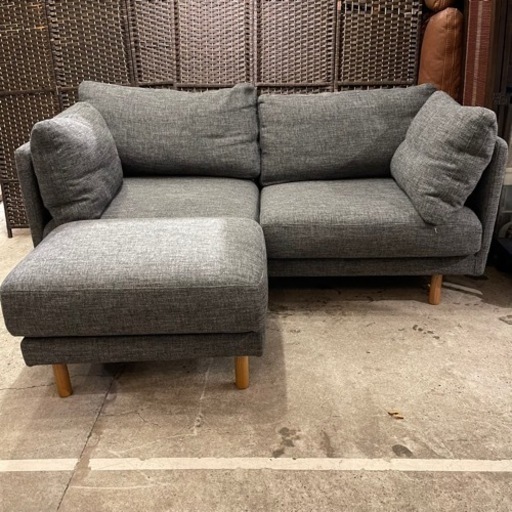 【売約済み】ネオデザイン　Neo Design ソファ　カウチソファ　カウチ　オットマン　2点セット　ファブリック　ソファー　布　生地　検　2人掛け　3人掛け　2p 3p  大塚家具　カッシーナ　タブルーム　tabroom