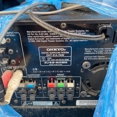 スピーカー付きテレビ台、別途ウーハー付き　19日までに処分の画像