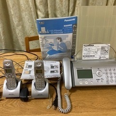 【FAX電話機・パナソニック】KX-PW505-S・説明書付き（ジャンク）