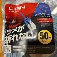 (受渡先決定)laneed LANケーブル　スタンダード高速　50m の画像