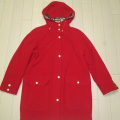 バーバリー 赤コート　M【美品】