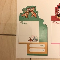 ディズニー　チップとデール　メモ帳の画像