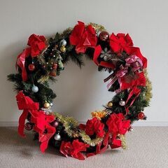 超特大クリスマスリース 希少品 巨大クリスマスリース