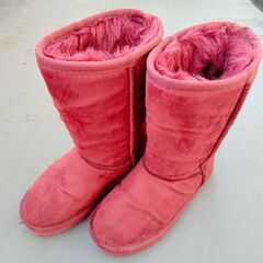 【中古美品】子供　あったか　ファー毛皮　ブーツ　女児
