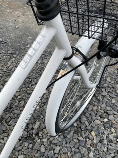 自転車　26インチ　ホワイト