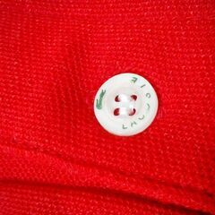 美品 LACOSTE ポロシャツ① レッド の画像