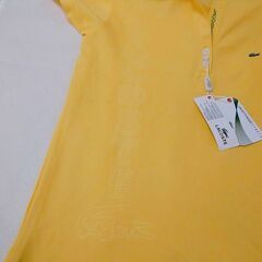 新品未使用 LACOSTE ポロシャツ② イエローの画像