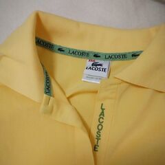 新品未使用 LACOSTE ポロシャツ② イエローの画像