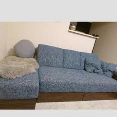 再掲載！収納付き☆ソファーベッドの画像