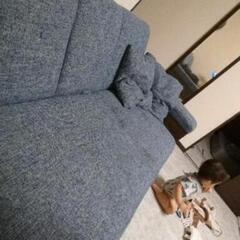 再掲載！収納付き☆ソファーベッドの画像