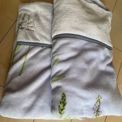 【お渡し済】差し上げます薄手毛布2枚セット（中古）