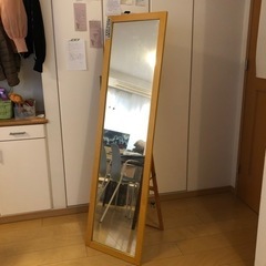 無印良品　パイン材の姿見・鏡