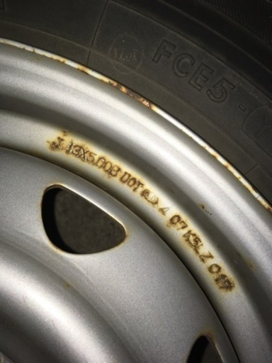 軽自動車用　冬タイヤ　状態良　155/80R13