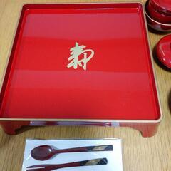 値下げしました！！【国産特選/美品】お食い初め食器セット/男の子の画像