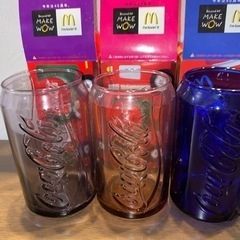 マクドナルド　コカコーラ缶グラス5未使用の画像