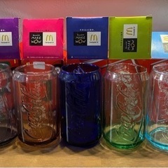 マクドナルド　コカコーラ缶グラス5未使用