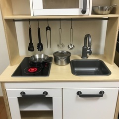 IKEA おままごとキッチン ドゥク ティグ 調理器具セット 3...